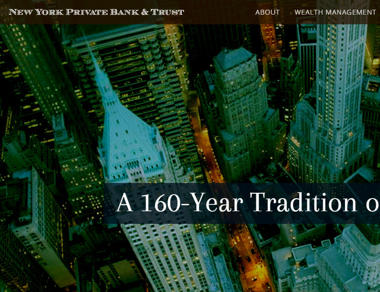 New York Private Bank & Trust: Web Design